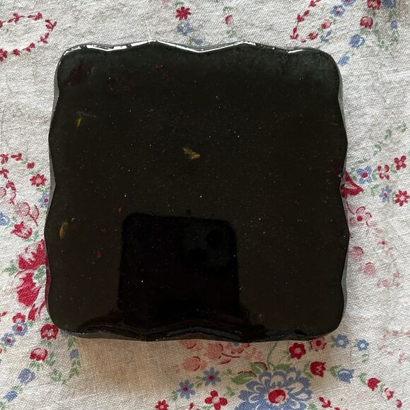 Vintage Lucite Resin Coasters Preserved Pressed Flowers Set of 4 Handmade - Picture 3 of 6